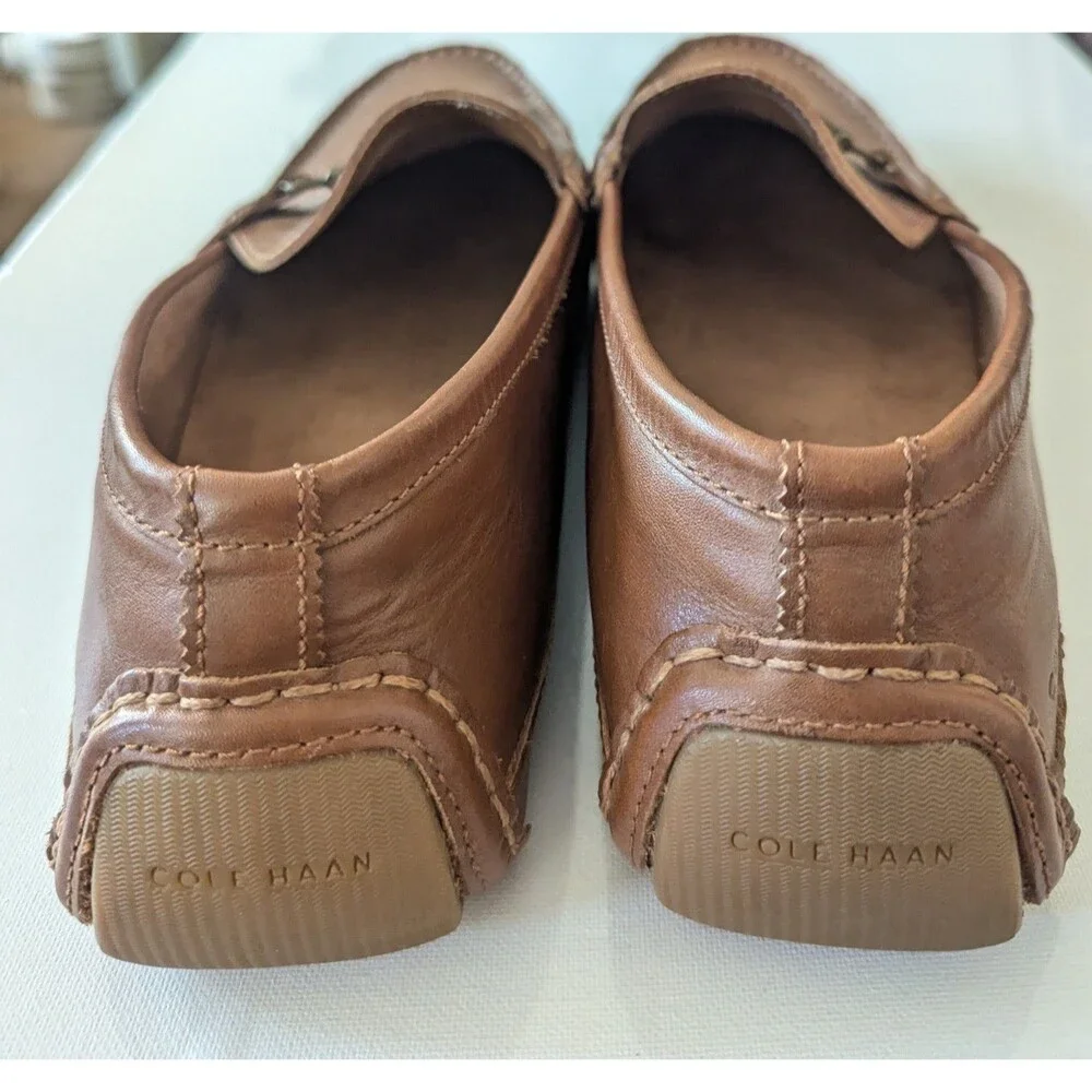 Cole Haan Wyatt Bit Driver Men's Loafers British Tan Leather Size 11.5
